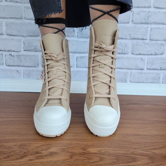 ⭐Converse Chuck 70 De Luxe Weatherized Leather Sz 7.5 Women Shoes Boots A12345C⭐ - Picture 5 of 13